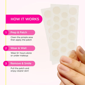 ZitSticka patch beside coin showing size and convenient scale benefit