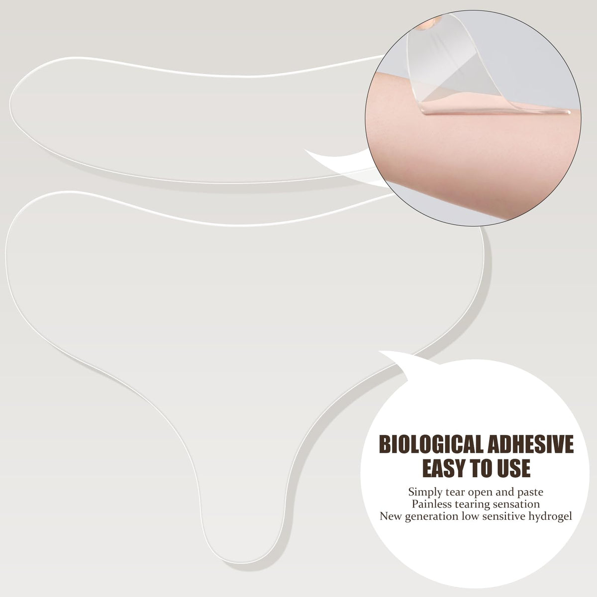 ziyue neck patch detail on model demonstrating comfortable targeted fit