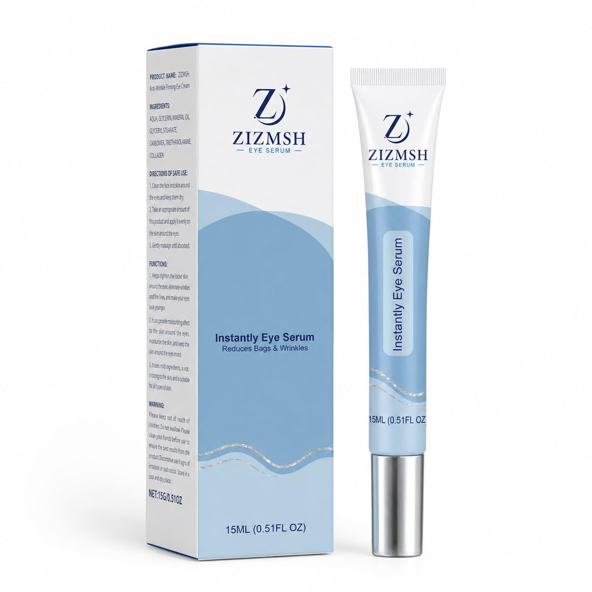 zizmsh front packaging showing compact tube and brand benefit