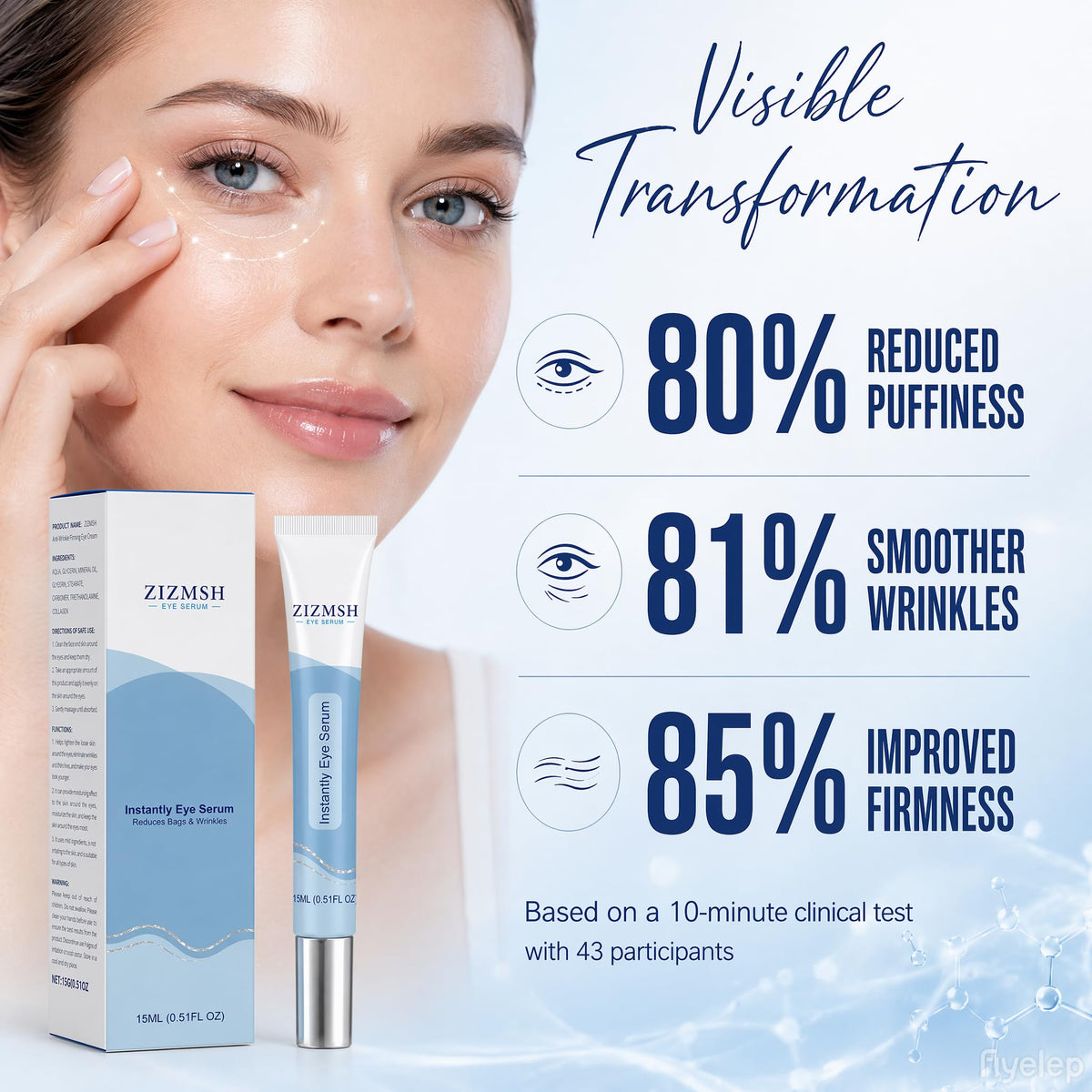 zizmsh serum texture close-up highlighting smooth spreadability