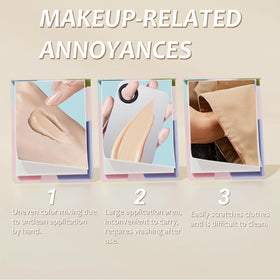 ZJchao palette paper in use by makeup artist for hygienic mixing benefit