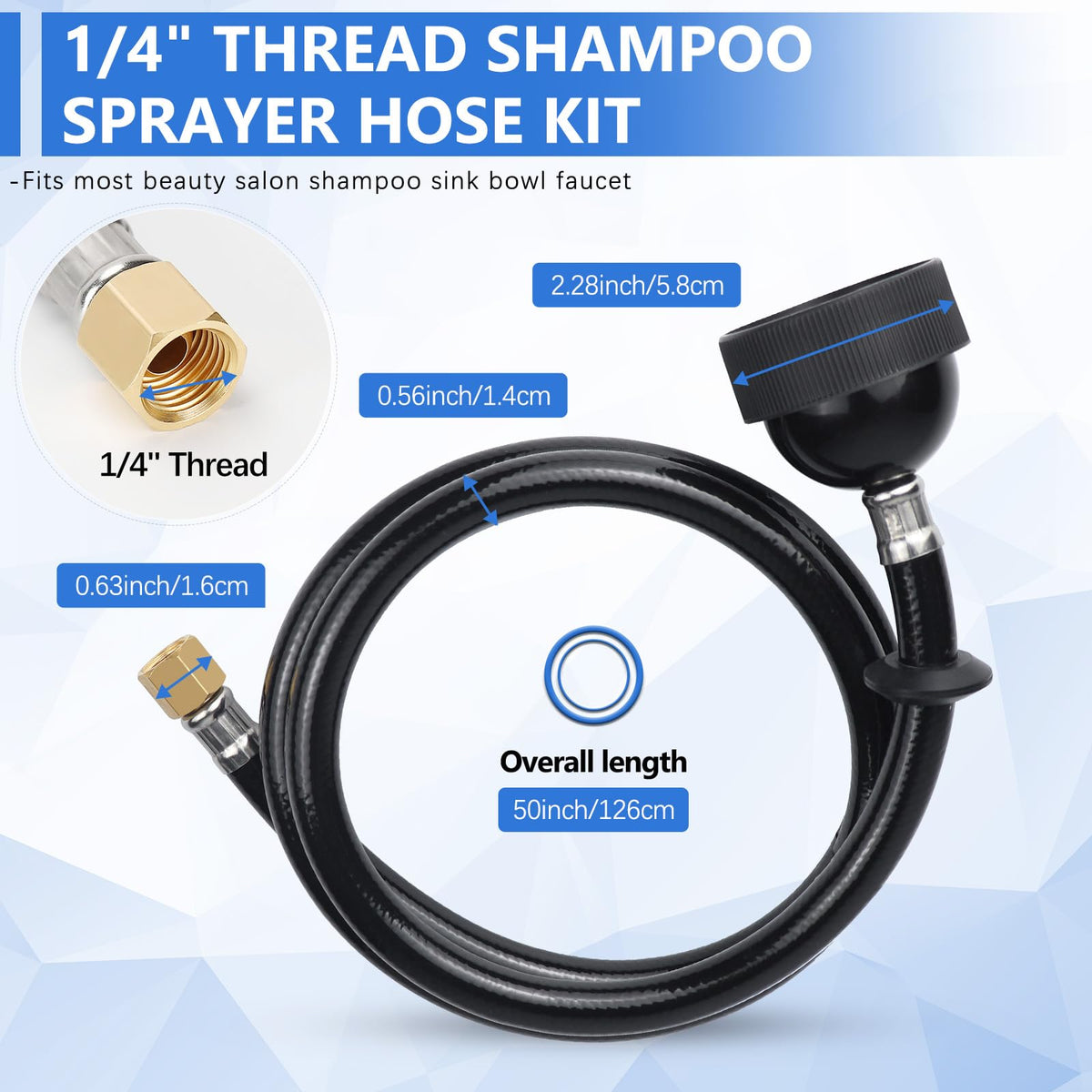ZKDAUSDO black rubber hose texture demonstrating flexibility and kink resistance