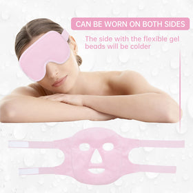 ZNÖCUETÖD face mask in use covering cheeks and forehead for relief