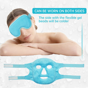Frozen ZNÖCUETÖD gel mask flexing to fit facial contours