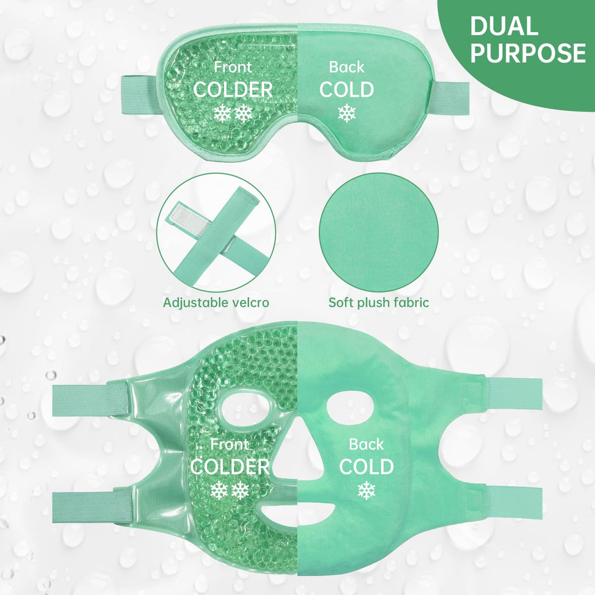 ZNÖCUETÖD frozen gel detail showing flexible cold contouring
