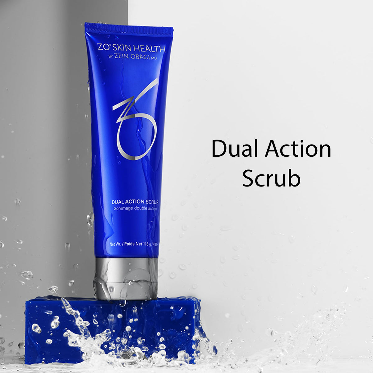 ZO SKIN HEALTH close-up of exfoliant particles highlighting dual-action effectiveness