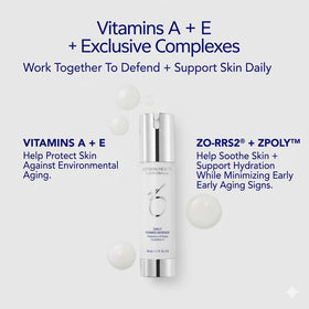 ZO SKIN HEALTH close-up of serum drop on fingertip showing lightweight absorption