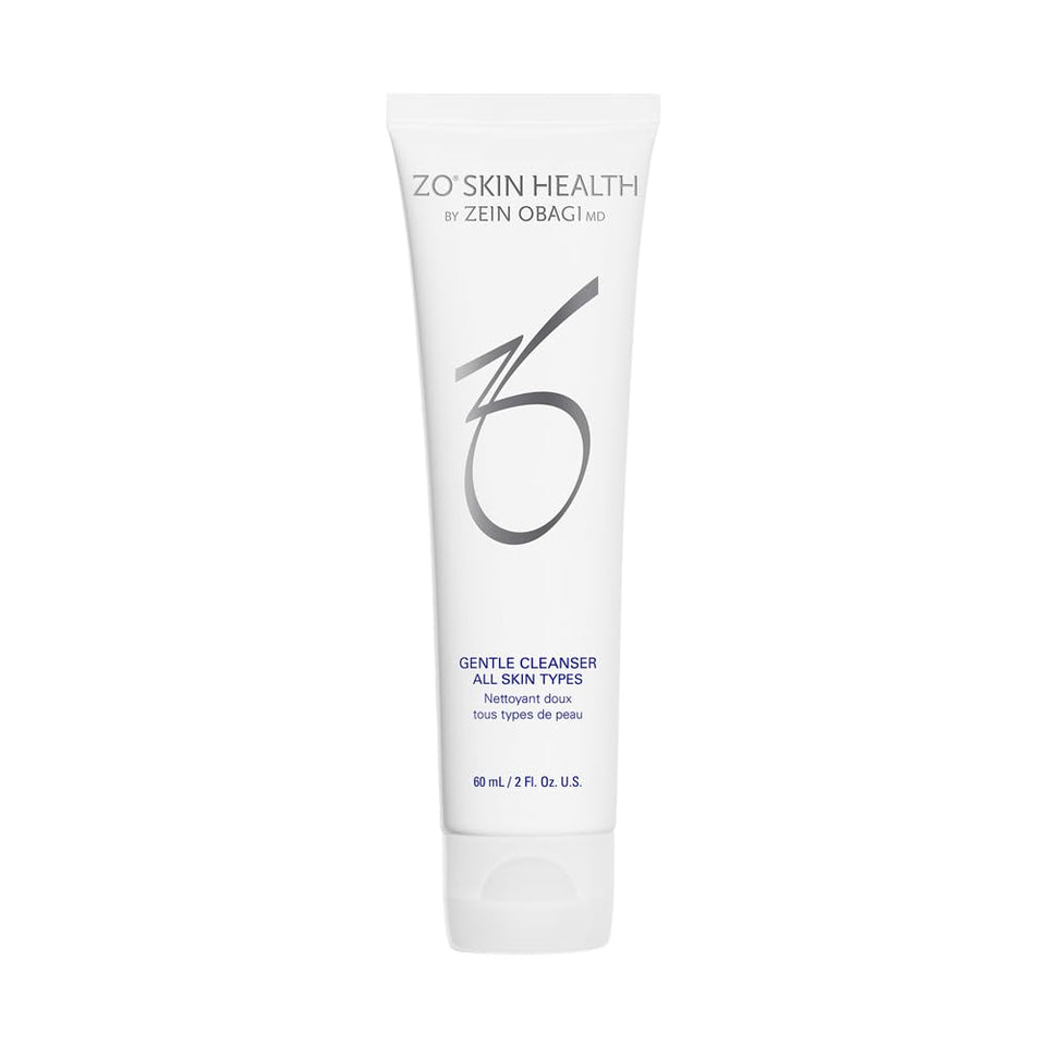 ZO SKIN HEALTH travel cleanser front tube showing compact size and portability