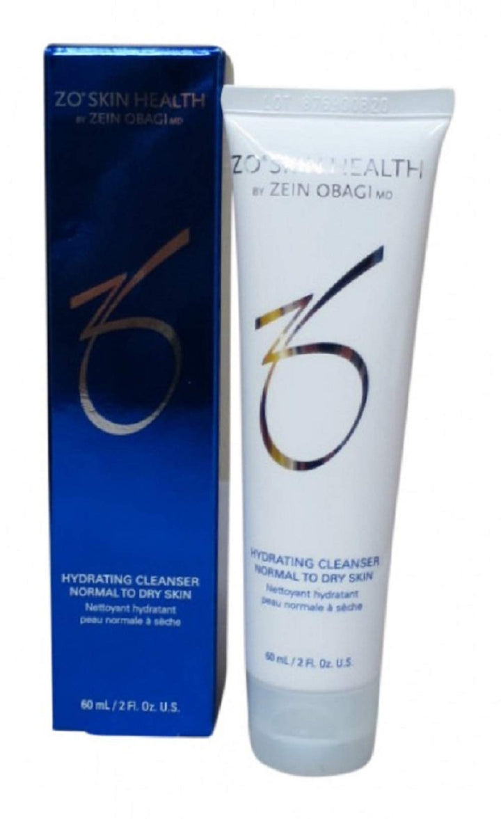 ZO Skin Health travel cleanser front view showing compact bottle and gentle hydration