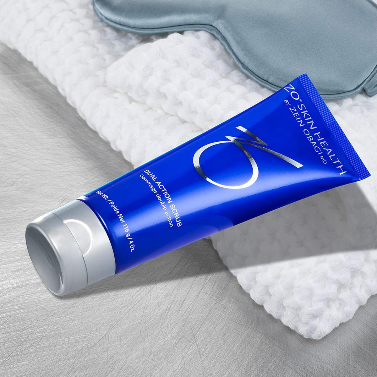 ZO SKIN HEALTH product in hand showing size for easy at-home use