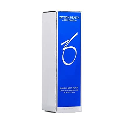 ZO SKIN HEALTH Radical Night Repair front bottle showing packaging and treatment benefit
