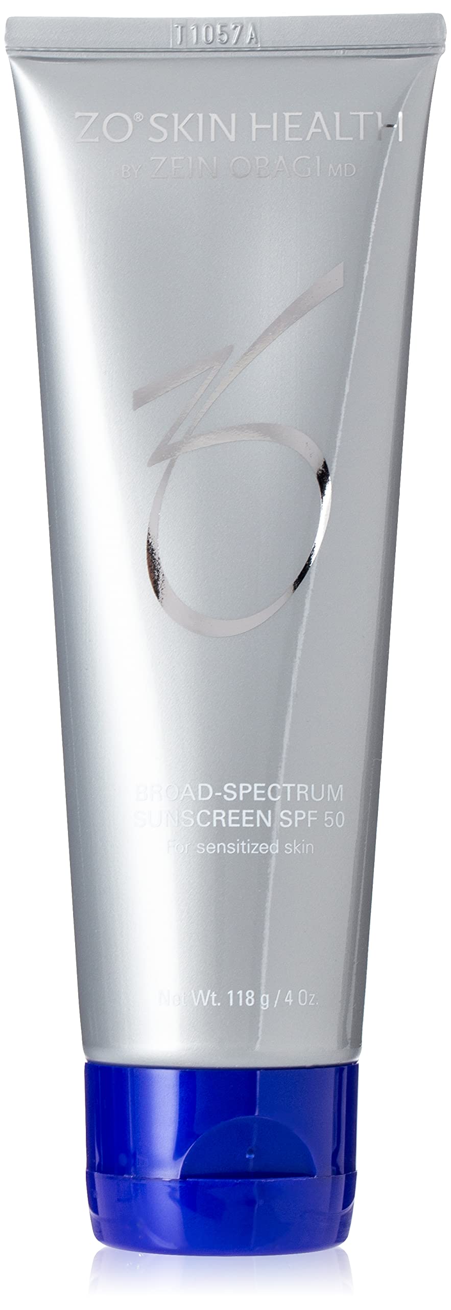ZO SKIN HEALTH front packaging showing SPF 50 and size, protects daily