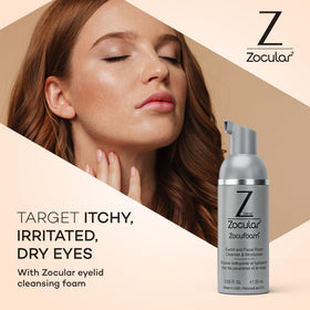 Zocular foam texture close-up showing airy foam for gentle cleansing benefit