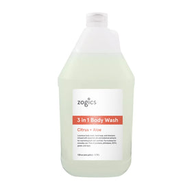 Zogics 3-in-1 4-gallon jug next to a hand for size and volume reference