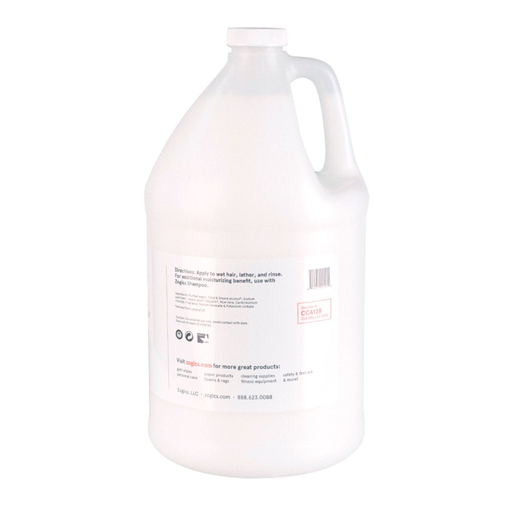 Zogics gallon with pump attached dispensing conditioner for fast, mess-free refills