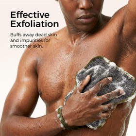 ZOMCHI next to a hand to show towel size and body coverage benefit