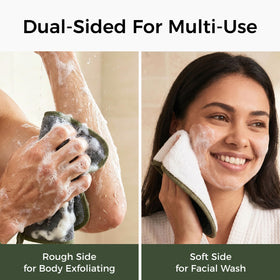 ZOMCHI close-up of exfoliating side texture highlighting effective scrubbing
