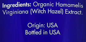 Zongle Therapeutics pouring witch hazel onto cotton pad for controlled use