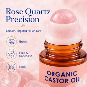 Zotreval rose quartz roller close-up demonstrating smooth cooling glide