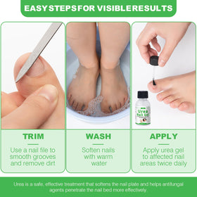 ZOXY used in a foot-care routine illustrating softer nails and smoother skin benefit