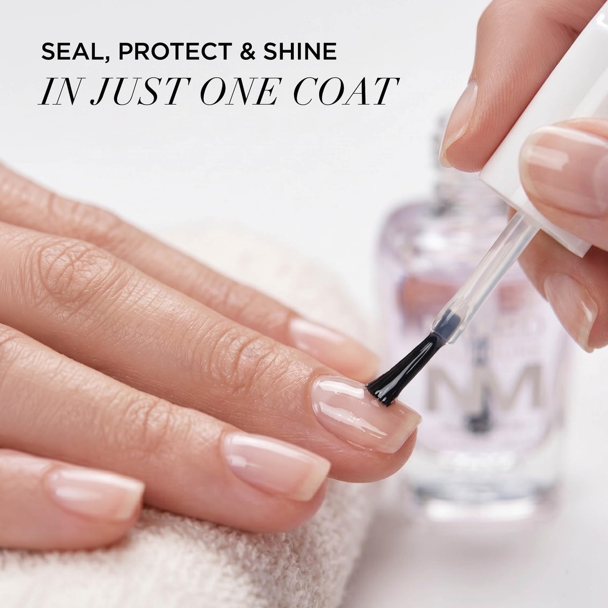 ZOYA application on nails in hand illustrating fast-drying convenience