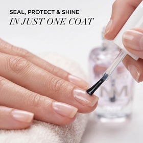 ZOYA application on nails in hand illustrating fast-drying convenience