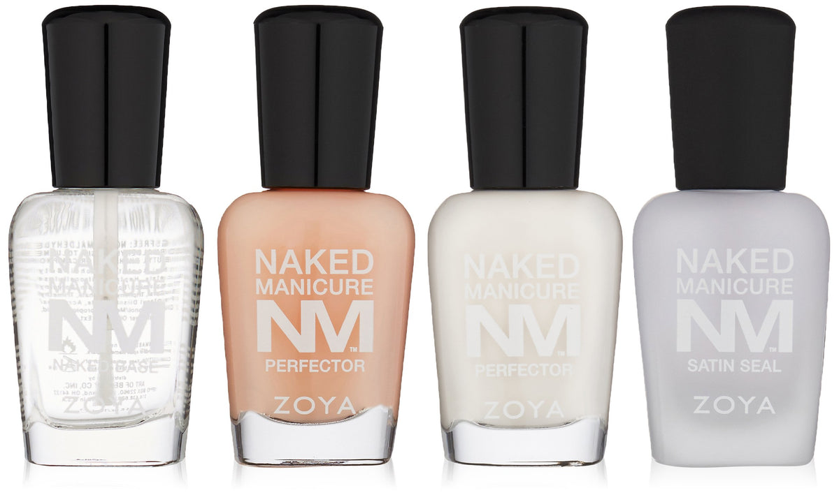 ZOYA front packaging showing four full-size bottles for easy neutral manicures