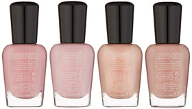 ZOYA close-up of the four 0.5 oz polish bottles showing label details and color