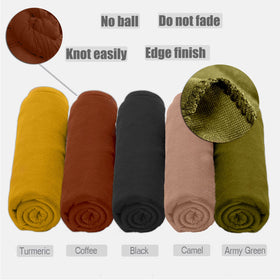 ZRQ coffee color wrapped turban demonstrating versatile styling option