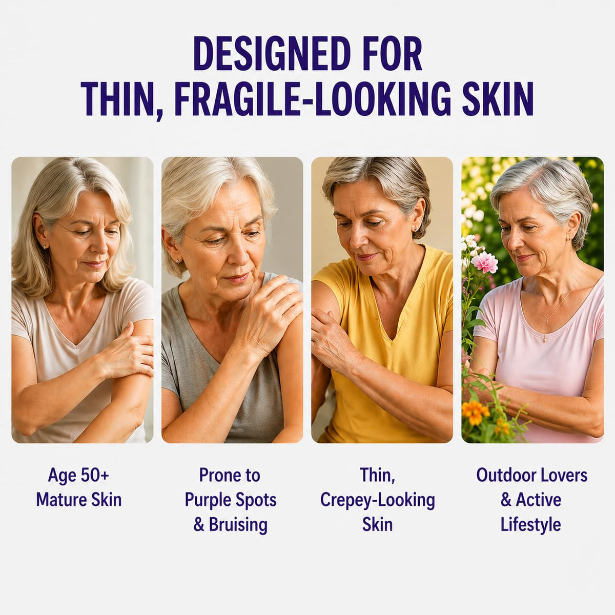 ZRRTXV applying cream to leg displaying targeted appearance care