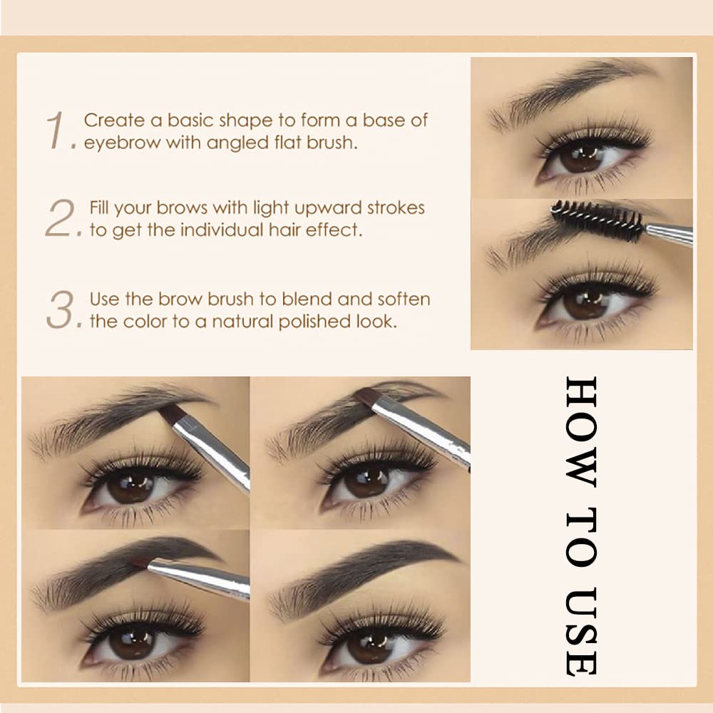 ZSSEMEI close-up of gel texture, creamy pigment for natural-looking brows