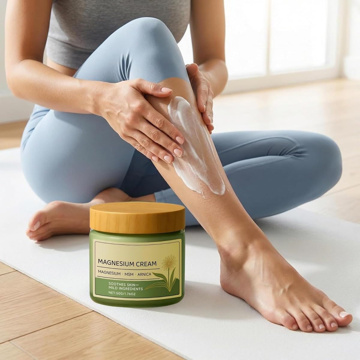 ZTSGU applied to knee, showing targeted use on joints for everyday comfort