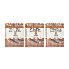 Zum Amber front packaging showing three bars and brand clarity for easy selection