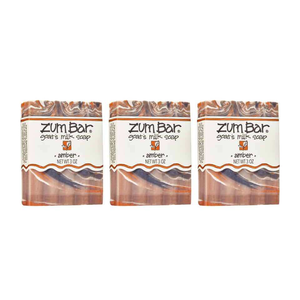 Zum Amber front packaging showing three bars and brand clarity for easy selection