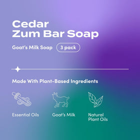 Zum close-up of soap texture highlighting creamy goat milk lather