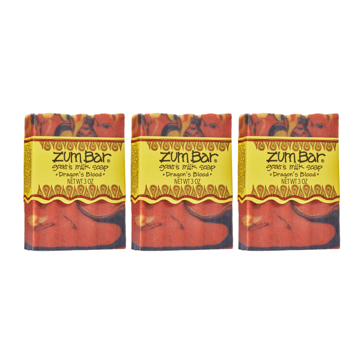 Zum Dragon's Blood front packaging showing bar and brand benefit of artisan appeal