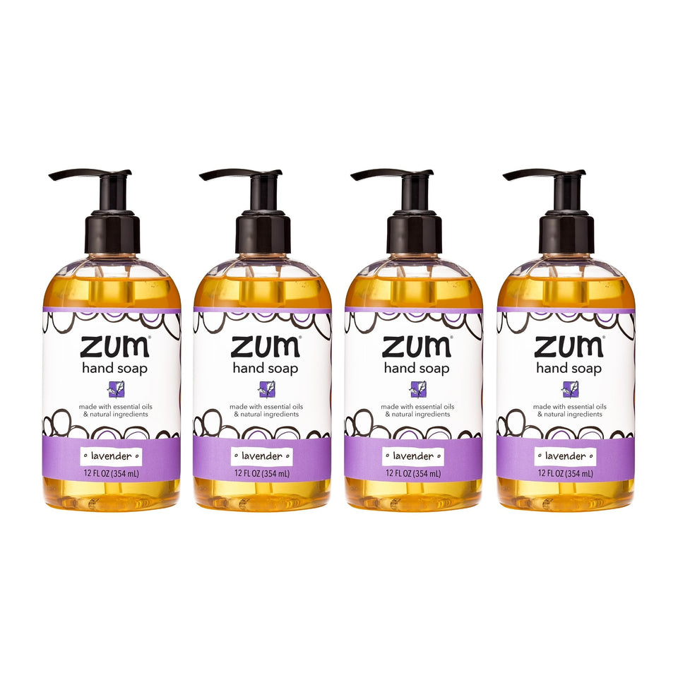 Zum front bottle showing lavender label and clean design for elegant display