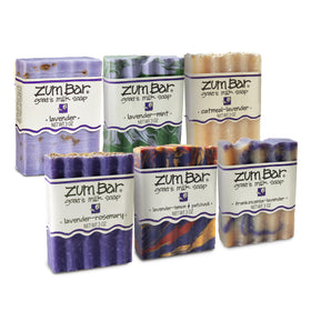 Zum soap front packaging showing lavender blend and 3 oz benefit