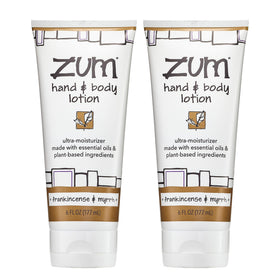 Zum front packaging showing two 6 fl oz lotion bottles for daily hydration