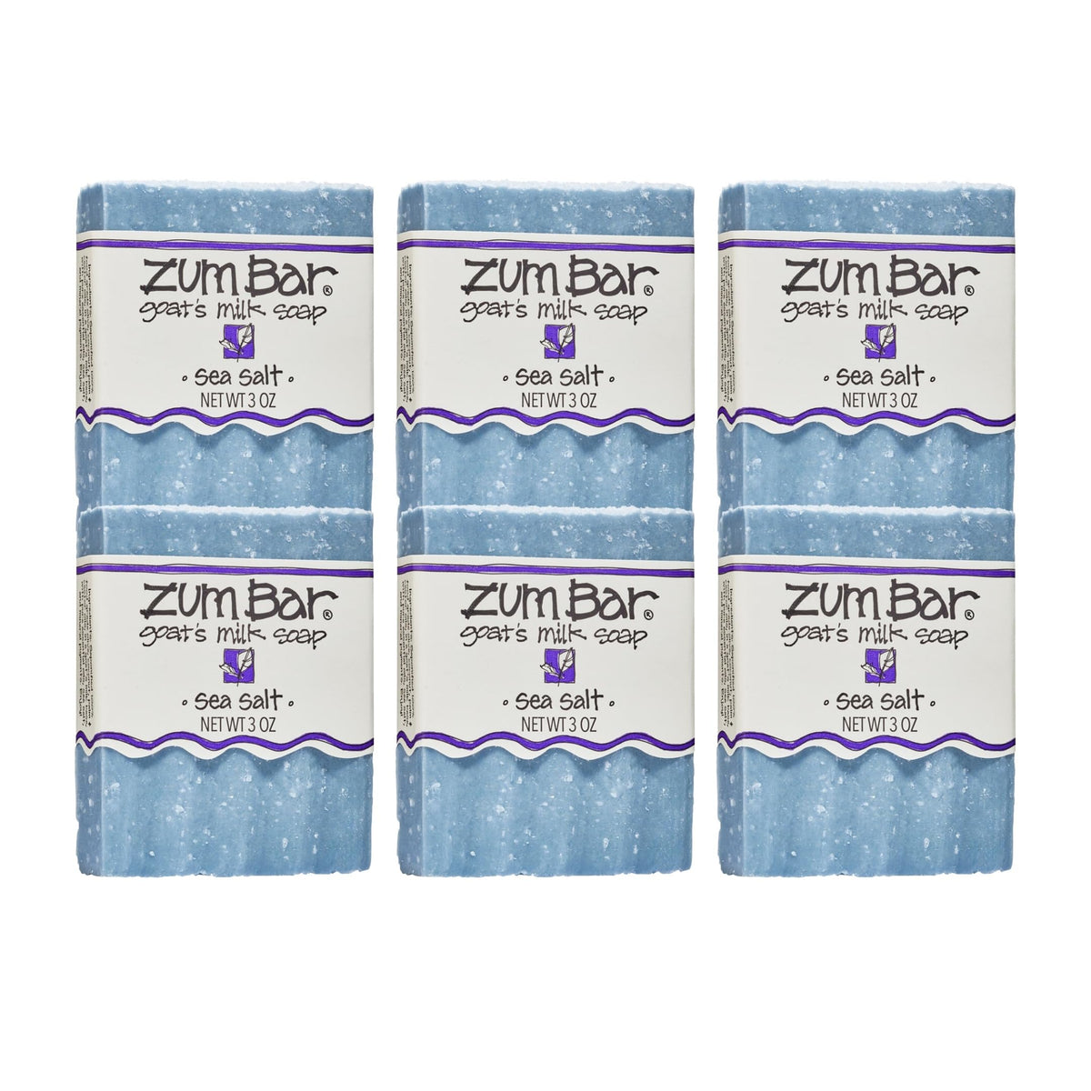 Zum front packaging showing Sea Salt soap and brand clarity