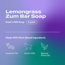 Zum bar close-up texture highlighting creamy goat milk lather benefit: nourishing appearance