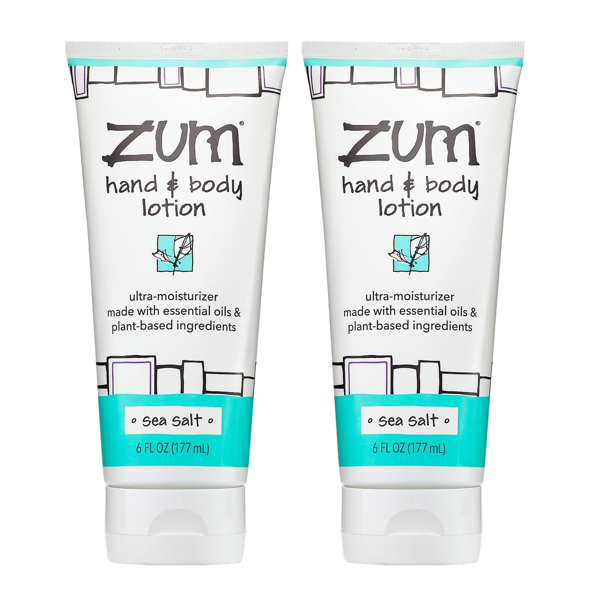 Zum bottle front packaging showing sea salt scent and benefits