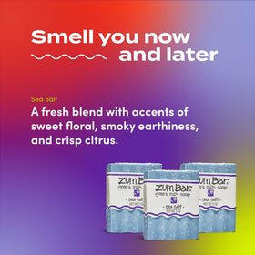 Zum soap lather in hand demonstrating gentle cleansing