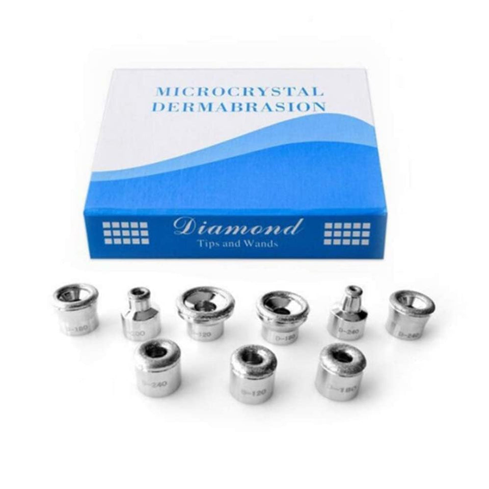 Zuou front packaging showing nine replacement diamond tips and compatibility benefits