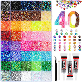 Zuukhard front packaging open box showing organized 40 color grids and included tools