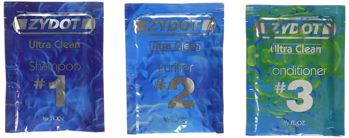 Zydot kit in bathroom during use showing simple, fast routine
