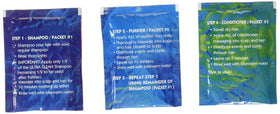Zydot shampoo and conditioner in use demonstrating clearer, softer hair