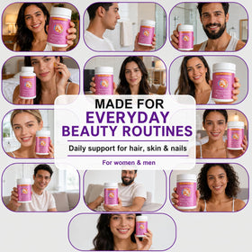 ZYXN bottle on bathroom counter showing daily routine placement benefit