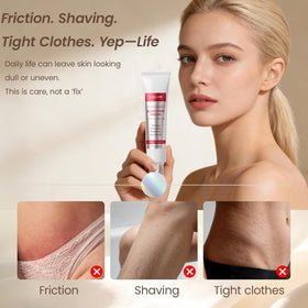ZZILME bikini line demonstration showing targeted coverage and confidence boost