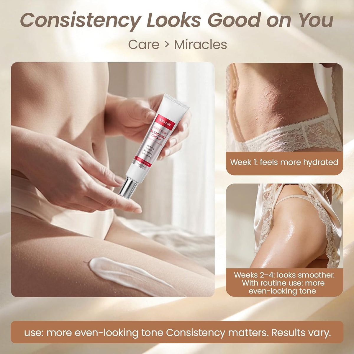 ZZILME tube size in hand showing compact 1.70 fl oz for travel convenience